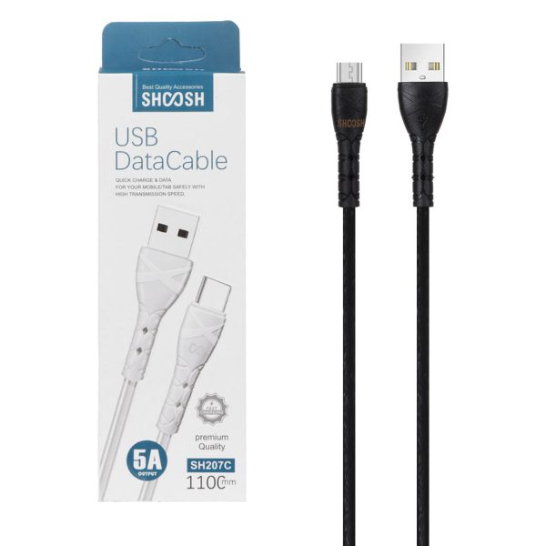 کابل شارژ شوش 1/1 متری Fast Type-Cمدل SH207C