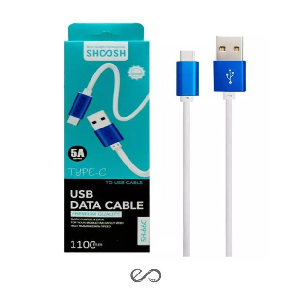کابل فست شارژ تایپ سی شوش مدل SH-66C 3A 110CM